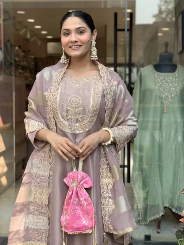 Mauve_Vichitra_Straight_Embroidered_Kurta_With_Pant_And_Dupatta_For_Women