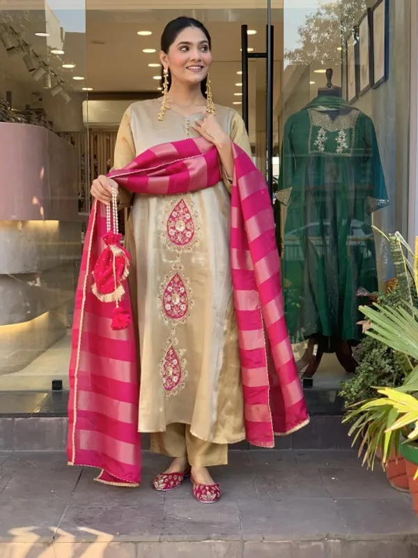 Beige_Embroidered_Straight_Kurta_Set_With_Dupatta_for_Women
