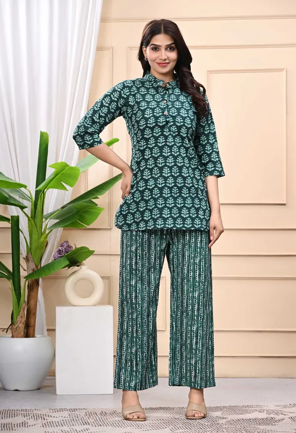 Green_Cotton_Printed_Tunic_With_Palazzo_Co-Ord_Set_For_Women