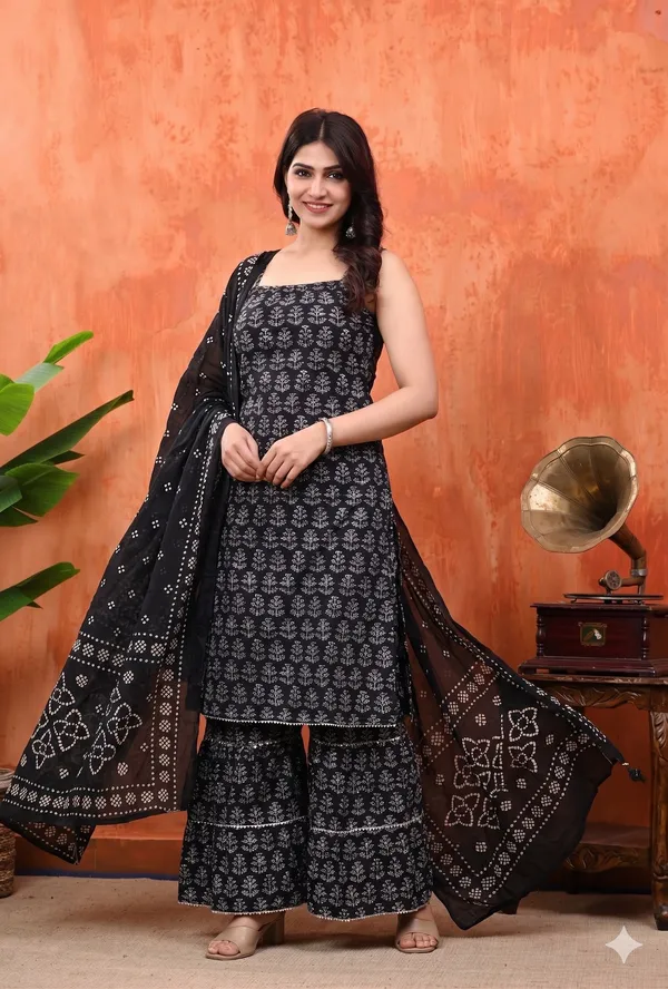 Black_Cotton_Sleeveless_Sharara_Set_For_Women