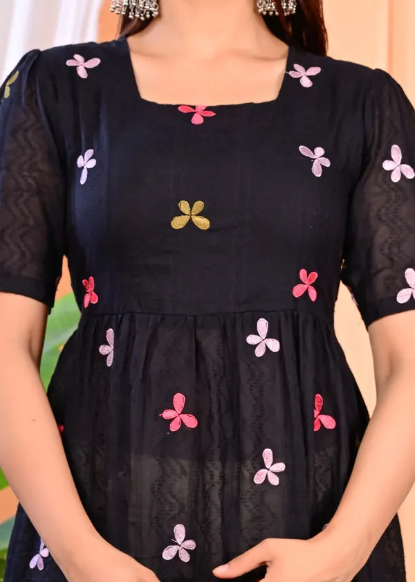 Black_Cotton_Embroidered_Fit_&_Flare_Midi_Dress_For_Women