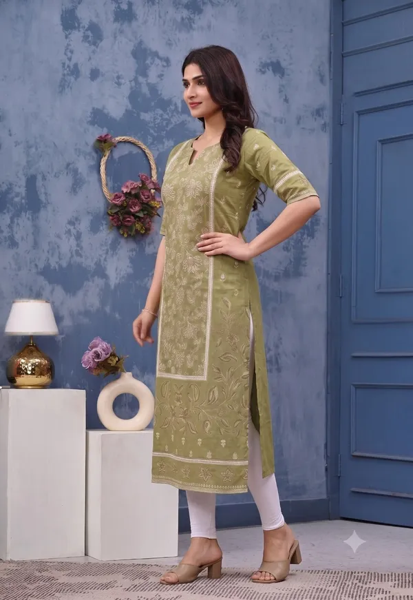 Women_S_Olive_Green_Pure_Cotton_Printed_Straight_Kurta