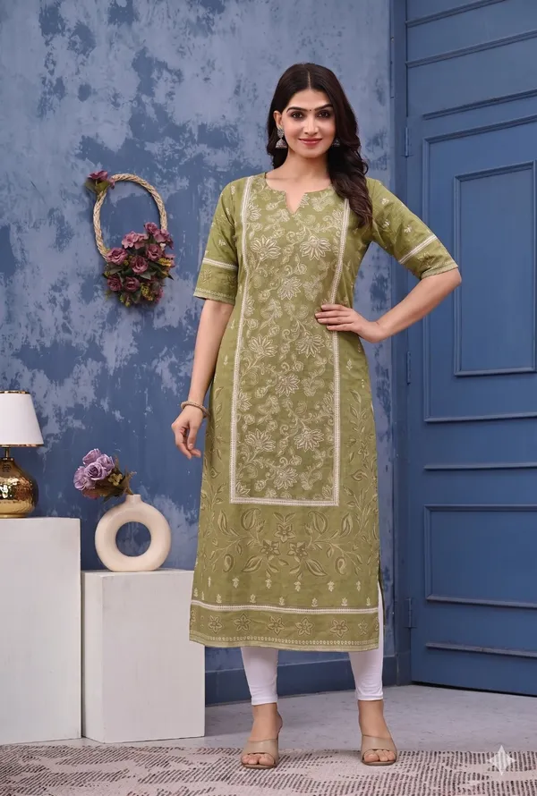Women_S_Olive_Green_Pure_Cotton_Printed_Straight_Kurta