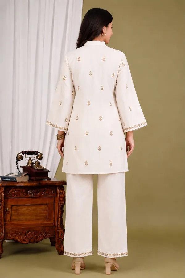 White_Rayon_Straight_Kurta_Palazzo_Set_For_Women