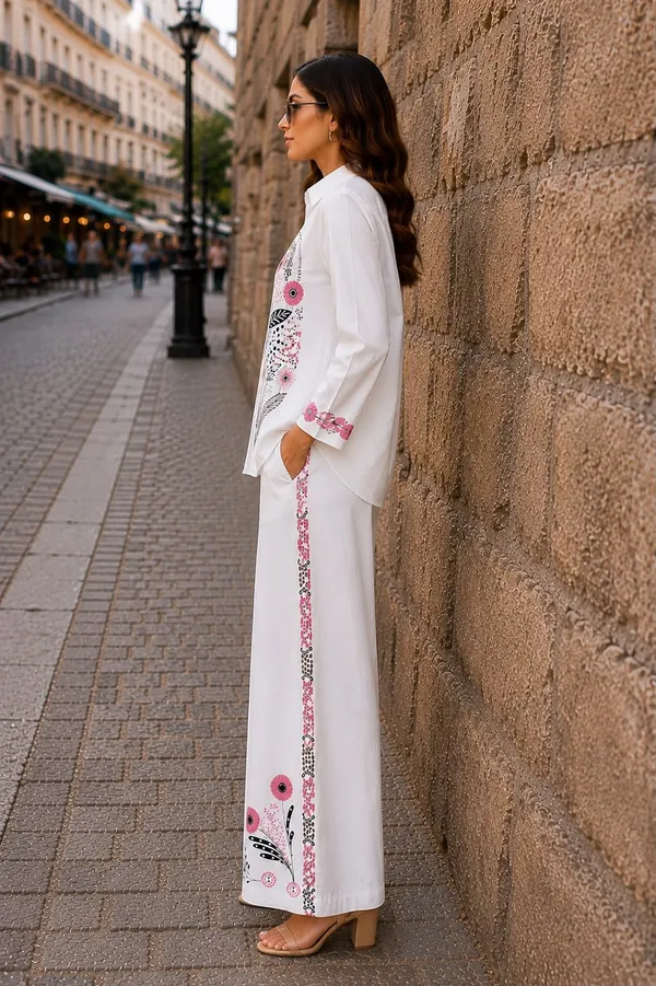 White_Cotton_Floral_Embroidered_Relaxed_Fit_Co-Ord_Set_For_Women