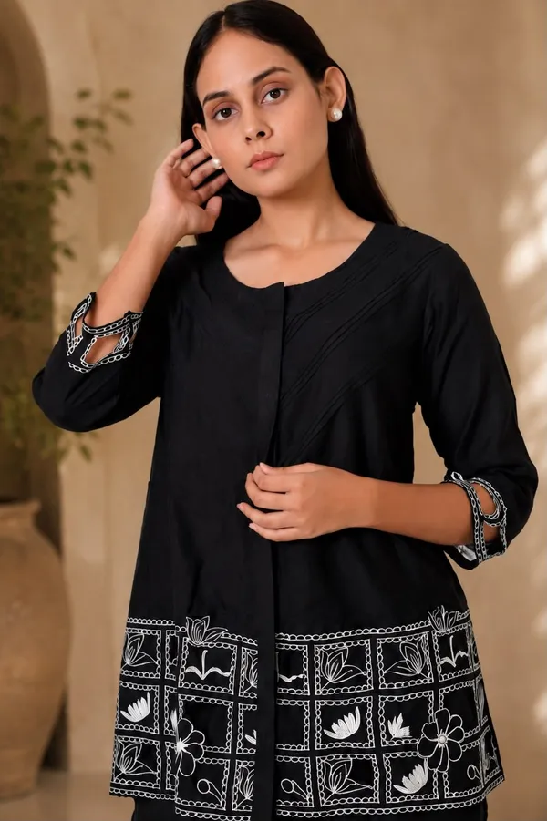 Black_Cotton_Embroidered_Co-Ord_Set_For_Women