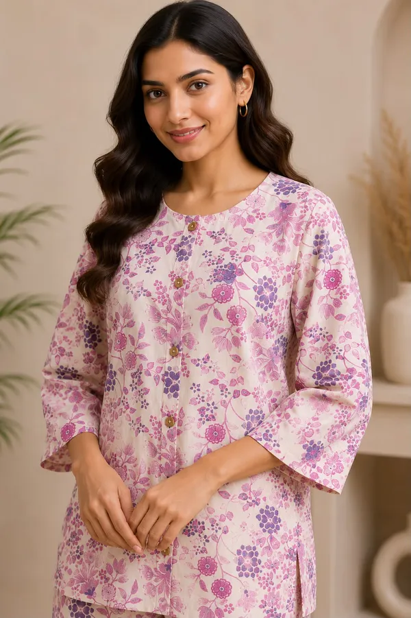 Cotton_Pink_Floral_Printed_Co-Ord_Set_For_Women