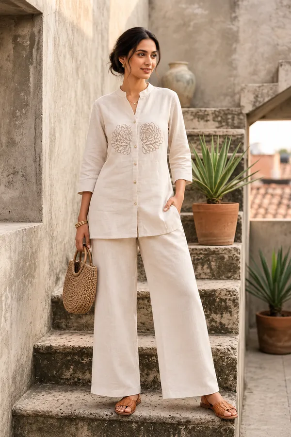 Cream_Cotton_Flex_Embroidered_Co-Ord_Set_for_Women