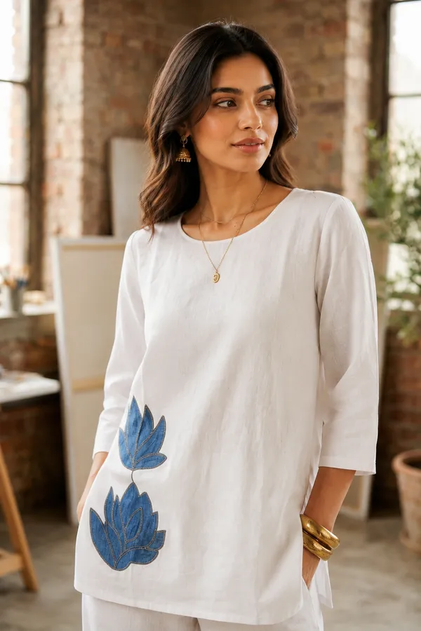 Elegant_White_Cotton_Flex_Co-Ord_Set_with_Blue_Floral_Embroidery