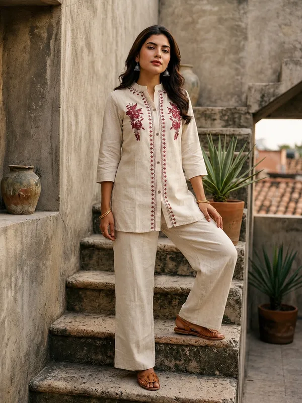 Women’s_Cotton_Flex_Embroidered_Co-Ord_Set