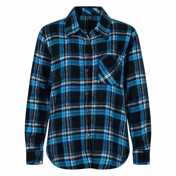 Black_And_Blue_Cotton_Checked_Formal_Shirt_For_Women