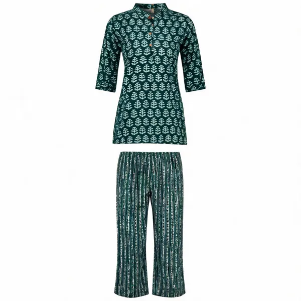 Green_Cotton_Printed_Tunic_With_Palazzo_Co-Ord_Set_For_Women