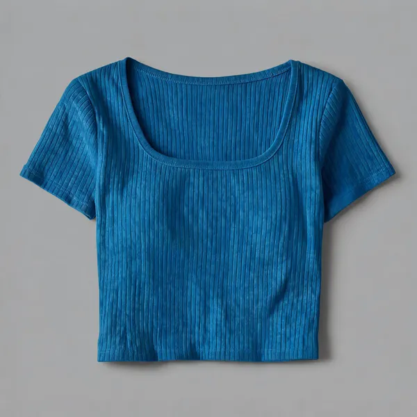 Blue_Cotton_Ribbed_Slim_Fit_Scoop_Neck_Crop_Top_For_Women
