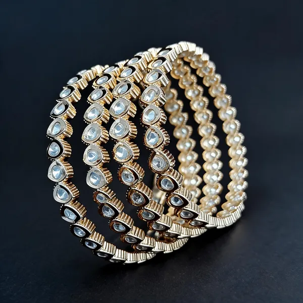 White_Brass_Stone-Studded_Bangles_Set_For_Women