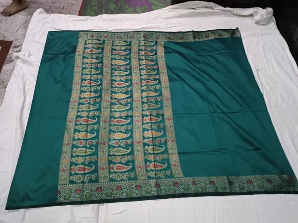 Teal_Silk_Woven_Ethnic_Dupatta_For_Women