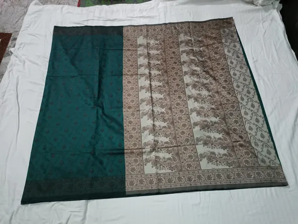 Teal_Silk_Printed_Ethnic_Paisley_Saree_For_Women