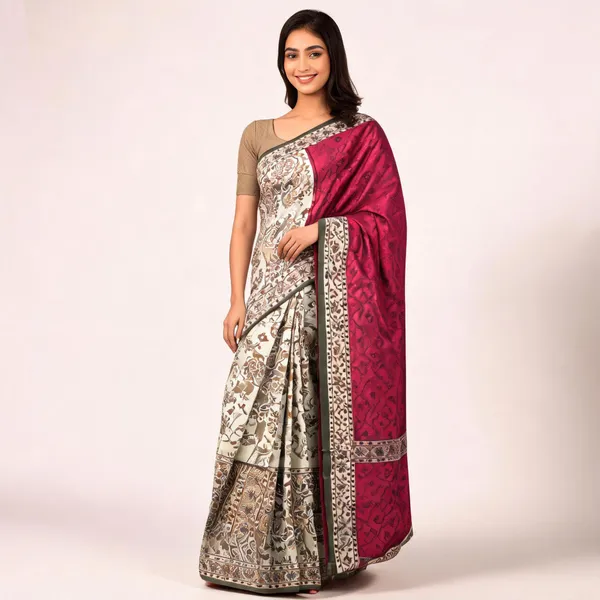 Maroon_Silk_Printed_Floral_Paisley_Saree_For_Women