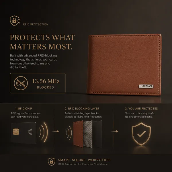 Tan_Textured_Genuine_Leather_Bi-Fold_Wallet_For_Men