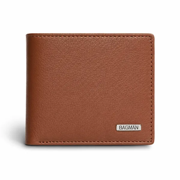 Tan_Textured_Genuine_Leather_Bi-Fold_Wallet_For_Men
