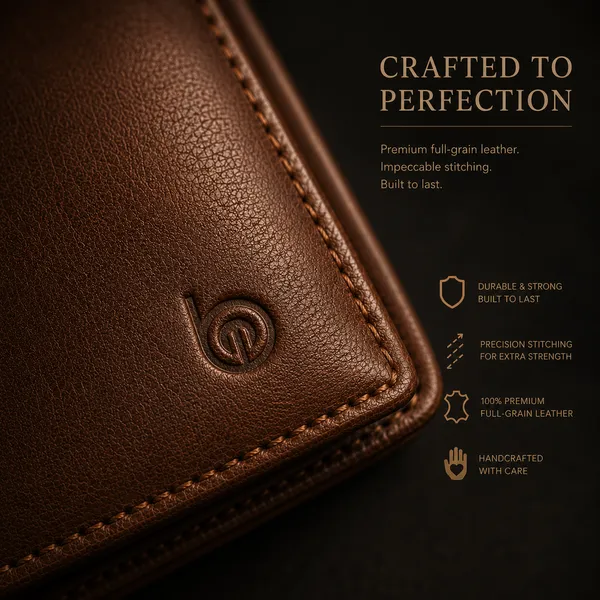 Tan_Genuine_Leather_Contrast_Stitch_Bi-Fold_Wallet_For_Men