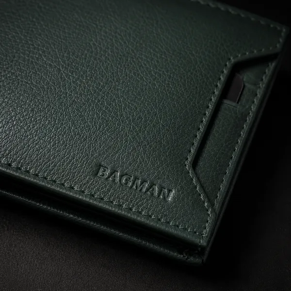 Dark_Green_Textured_Genuine_Leather_Bi-Fold_Wallet_For_Men