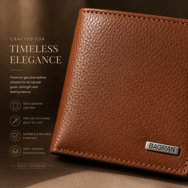 Tan_Genuine_Leather_Textured_Bi-Fold_Wallet_For_Men