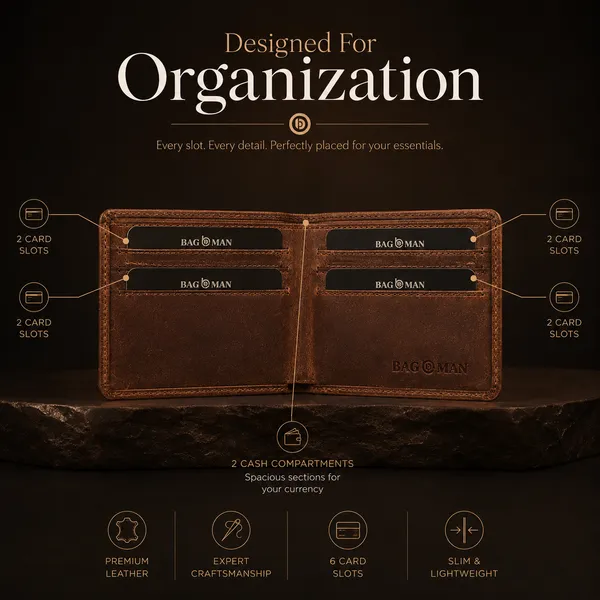 Tan_Hunter_Genuine_Leather_4_Slot_Bi-Fold_Wallet_For_Men
