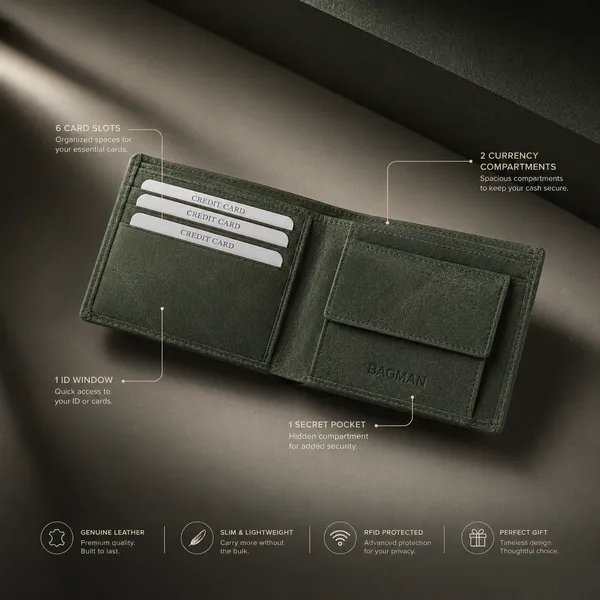 Green_Hunter_Genuine_Leather_Bi-Fold_Wallet_For_Men