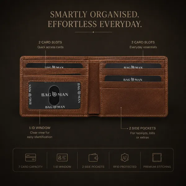 Tan_Hunter_Genuine_Leather_Textured_Bi-Fold_Wallet_For_Men