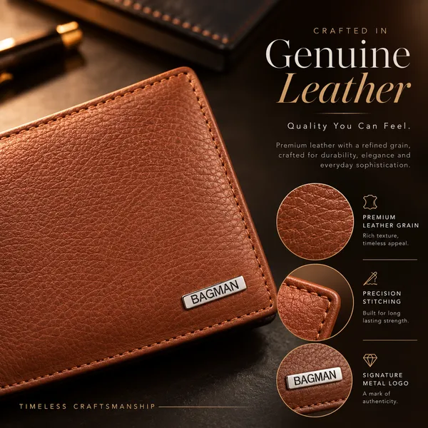 Tan_Genuine_Leather_Structured_Bi-Fold_Wallet_For_Men