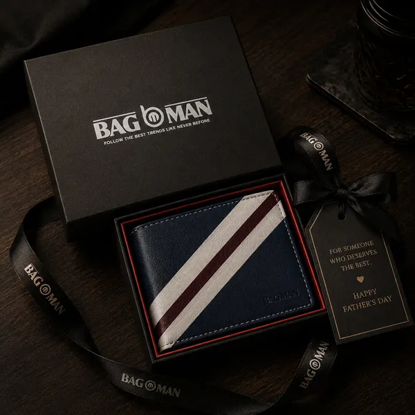 Navy_Blue_Genuine_Leather_Striped_Bi-Fold_Wallet_For_Men
