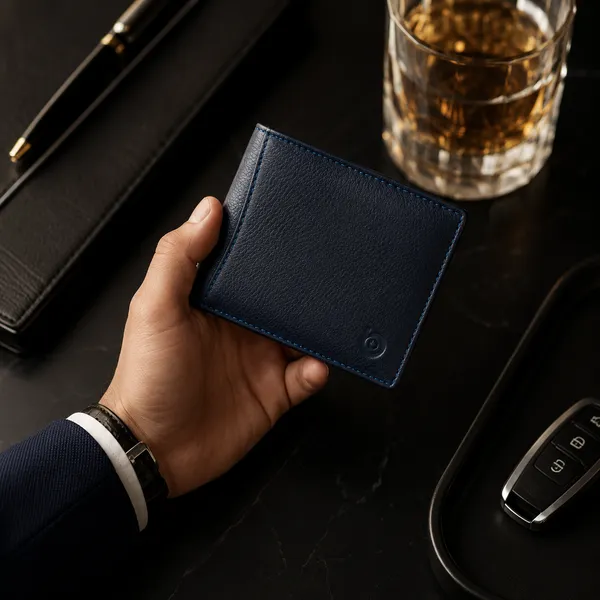 Navy_Blue_Textured_Leather_Bi-Fold_Wallet_For_Men