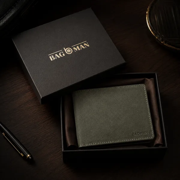 Grey_Genuine_Leather_Rfid_Bi-Fold_Wallet_For_Men
