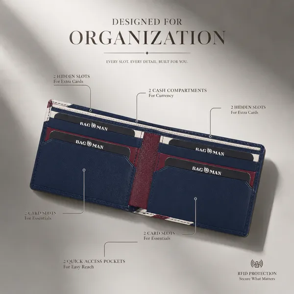 Navy_Blue_Genuine_Leather_Striped_Bi-Fold_Wallet_For_Men