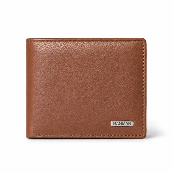 Tan_Genuine_Leather_Structured_Bi-Fold_Wallet_For_Men