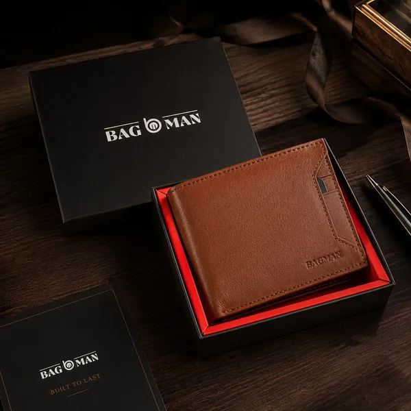 Tan_Smooth_Genuine_Leather_Bi-Fold_Wallet_For_Men