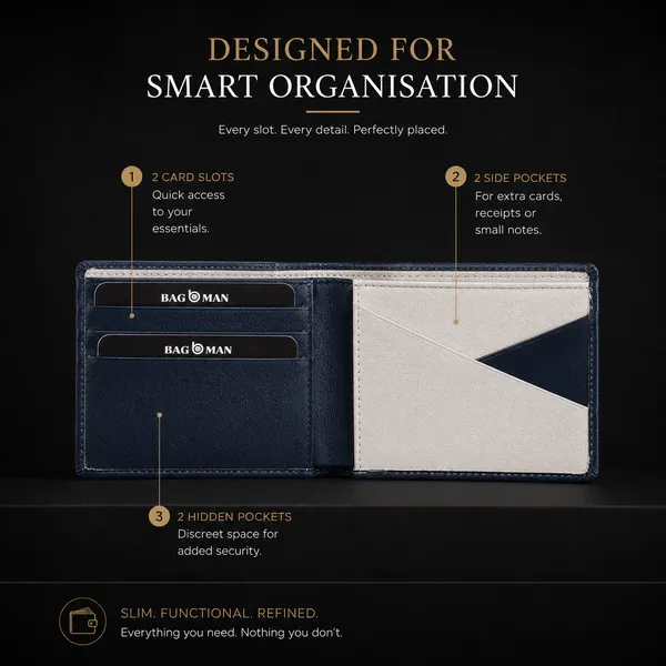 Navy_Blue_Genuine_Leather_Contrast_Interior_Bi-Fold_Wallet_For_Men