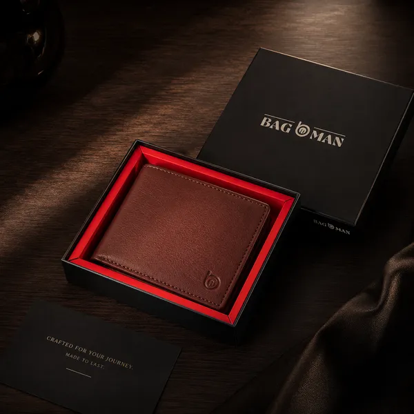Maroon_Smooth_Leather_Bi-Fold_Wallet_For_Men
