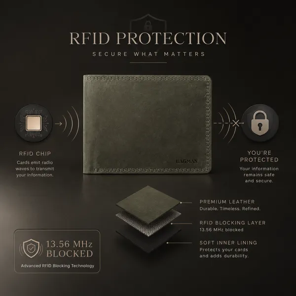 Olive_Green_Genuine_Leather_Textured_Bi-Fold_Wallet_For_Men