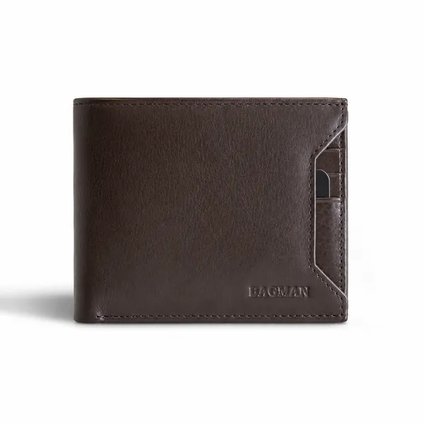 Brown_Textured_Genuine_Leather_Bi-Fold_Wallet_For_Men
