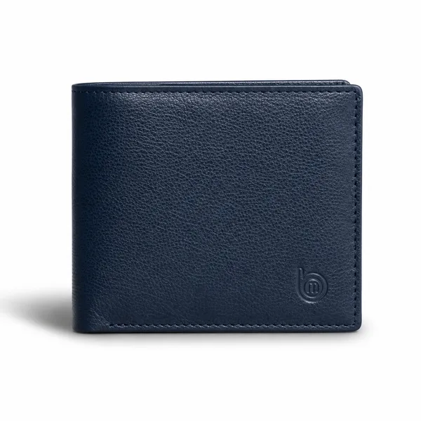 Navy_Blue_Genuine_Leather_Bi-Fold_Wallet_For_Men