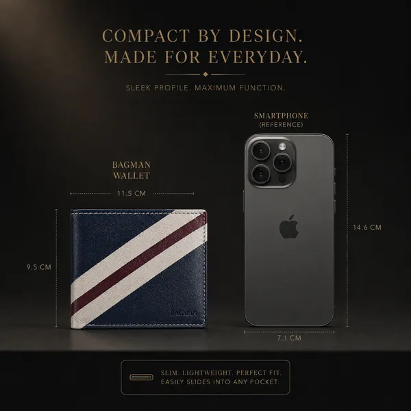 Navy_Blue_Genuine_Leather_Striped_Bi-Fold_Wallet_For_Men