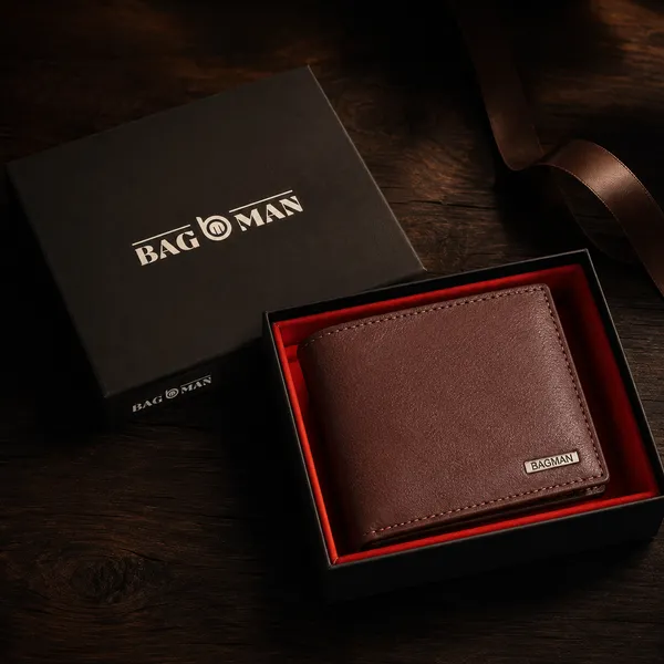 Maroon_Genuine_Leather_Structured_Bi-Fold_Wallet_For_Men
