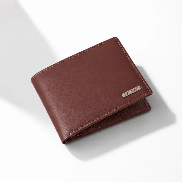 Maroon_Genuine_Leather_Structured_Bi-Fold_Wallet_For_Men