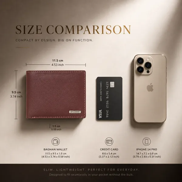 Maroon_Genuine_Leather_Structured_Bi-Fold_Wallet_For_Men