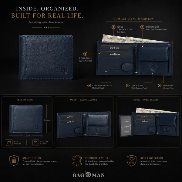Navy_Blue_Textured_Leather_Bi-Fold_Wallet_For_Men
