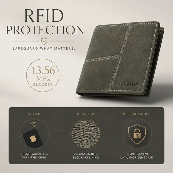 Olive_Green_Genuine_Leather_Slim_Bi-Fold_Wallet_For_Men