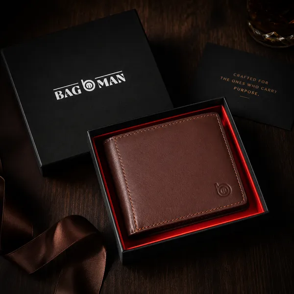 Maroon_Genuine_Leather_Bi-Fold_Wallet_For_Men