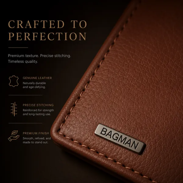 Tan_Textured_Genuine_Leather_Bi-Fold_Wallet_For_Men