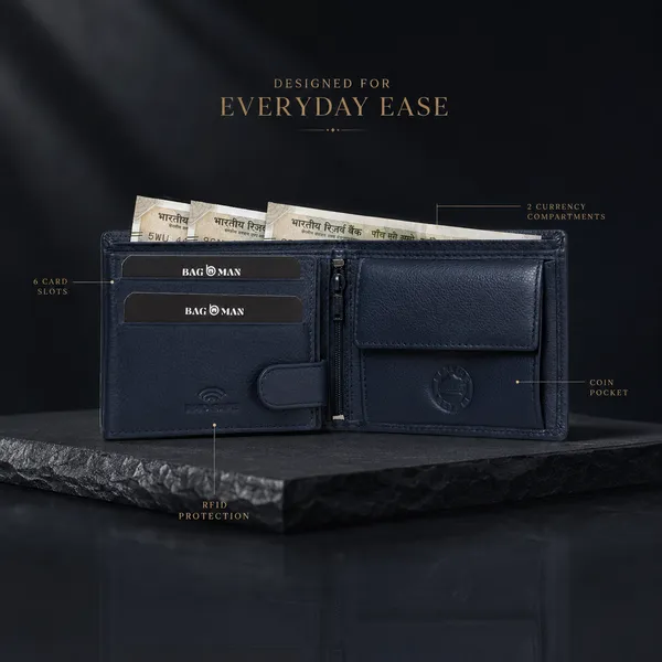 Navy_Blue_Textured_Leather_Bi-Fold_Wallet_For_Men